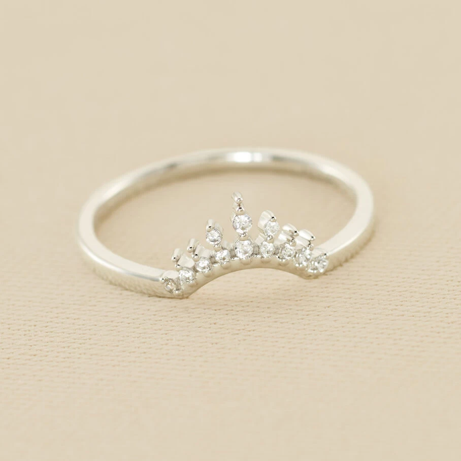 Bague Fine LUCKY EYE - Cristal / Argenté 1 Bague Fine LUCKY EYE - Cristal / Argenté