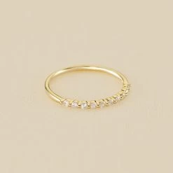 Bague Fine BELOVED - Cristal / Doré