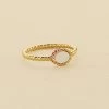 Bague Fine ATMA - Nacre /rose