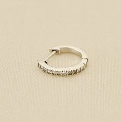 Piercing Créole CRIODIAM - Cristal / Argenté