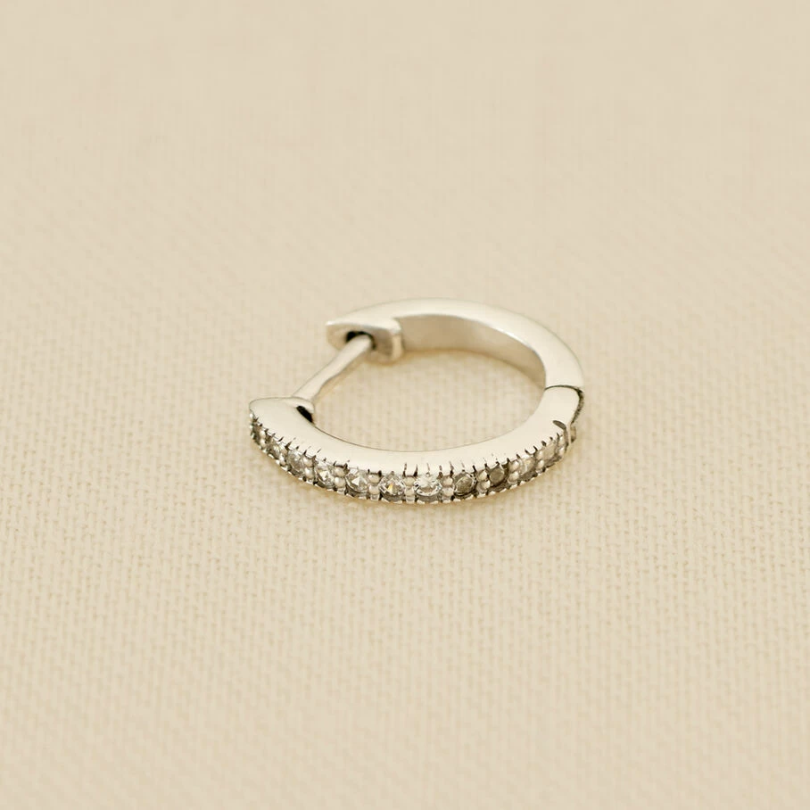 Piercing Créole CRIODIAM - Cristal / Argenté 1 Piercing Créole CRIODIAM - Cristal / Argenté