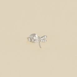 Piercing Puce TINY - Cristal / Argenté