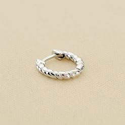 Piercing Créole TRESSEE - Argenté