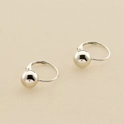 Boucles D'oreilles Pendantes BOUL - Argenté