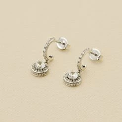 Créoles IMPERIAL - Cristal / Argenté