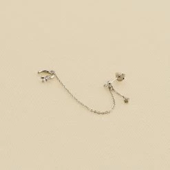 Piercing Ear Cuff AMAS - Cristal / Argenté