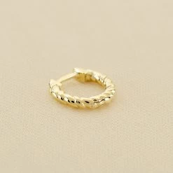 Piercing Créole TRESSEE - Doré