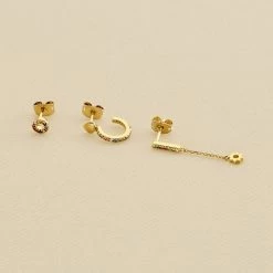 Piercing Puce RAINBOW - Multicolore / Doré