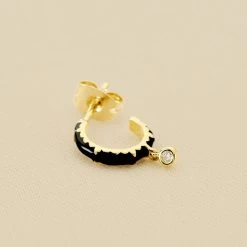 Piercing Créole JUNGLY - Noir / Doré