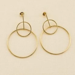 Boucles D'oreilles Pendantes CASSINI - Doré