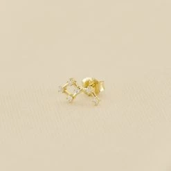 Piercing Puce CONSTEL - Cristal / Doré