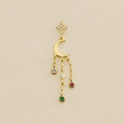 Piercing Puce ASTRAL - Multicolore / Doré