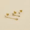 Piercing Puce MIX& MATCH - Cristal / Doré