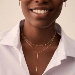 Boucles D'oreilles Pendantes RADIEUX - Doré -Boutique de colliers 02390810 157 TU M2