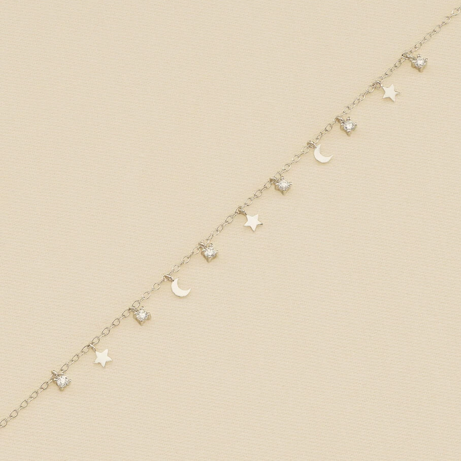 Bracelet Souple LUNITAS - Cristal / Argenté 1 Bracelet Souple LUNITAS - Cristal / Argenté