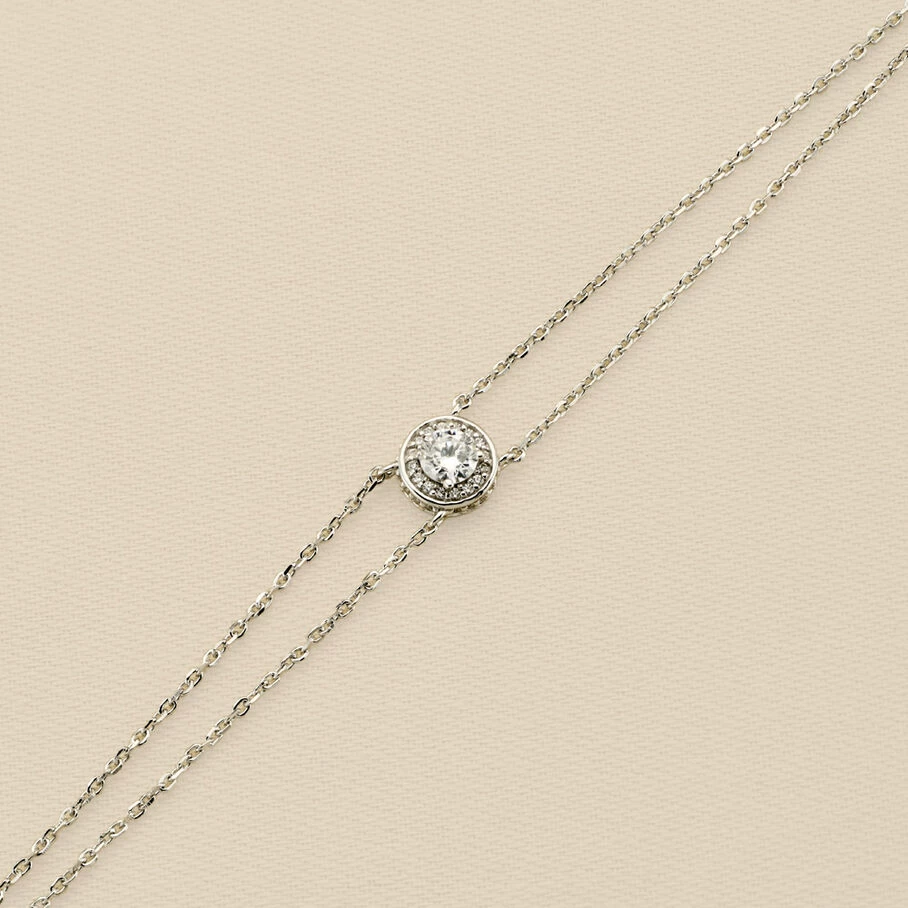 Bracelet Souple IMPERIAL - Cristal / Argenté 1 Bracelet Souple IMPERIAL - Cristal / Argenté