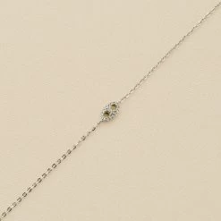 Bracelet Souple ETREINTE - Cristal / Argenté