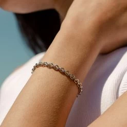 Bracelet Souple ARGENT - Argenté -Boutique de colliers 02420762 050 TU M2