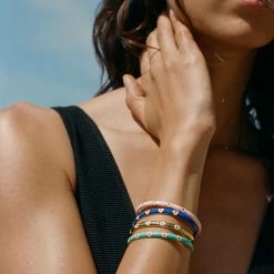 Jonc CYCLADES - Turquoise / Doré -Boutique de colliers 02480276 731 TU M2