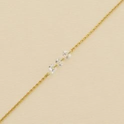 Bracelet Souple PETILLE - Cristal / Doré