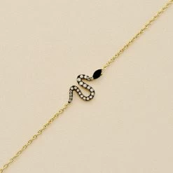 Bracelet Souple SNAKY - Cristal / Gun