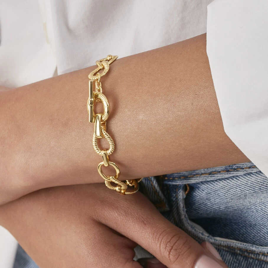 Bracelet Souple HARMONIE - Doré 2 Bracelet Souple HARMONIE - Doré – Image 2