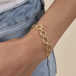 Bracelet Souple HARMONIE - Doré 5 Bracelet Souple HARMONIE - Doré -Boutique de colliers 02490036 157 TU M2