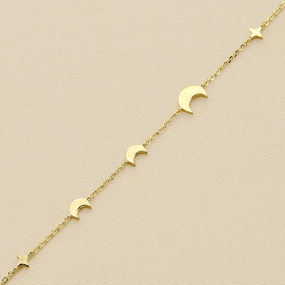 Bracelet Souple LUNAISON - Doré 1 Bracelet Souple LUNAISON - Doré