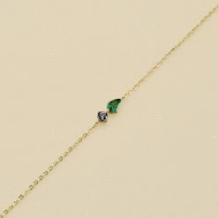 Bracelet Souple ASTRE - Vert / Doré