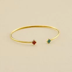 Jonc BELOVED - Multicolore / Doré