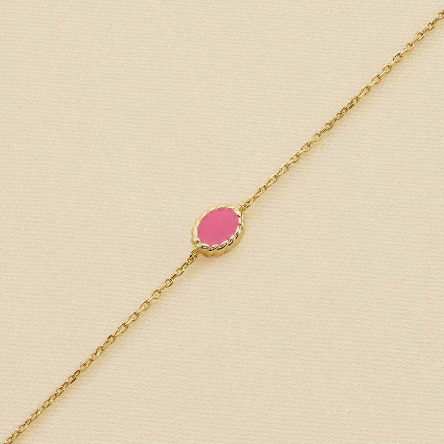 Bracelet Souple ATMA - Nacre /rose 1 Bracelet Souple ATMA - Nacre /rose