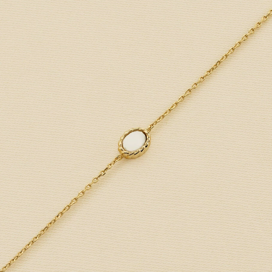 Bracelet Souple ATMA - Nacre /rose 2 Bracelet Souple ATMA - Nacre /rose – Image 2