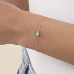 Bracelet Souple ATMA - Amazonite/ Jaune 7 Bracelet Souple ATMA - Amazonite/ Jaune -Boutique de colliers 02490079 780 TU M2