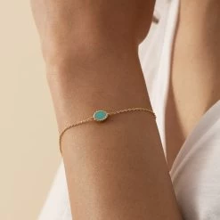 Bracelet Souple ATMA - Lapis/ Bleu -Boutique de colliers 02490079 857 TU M1