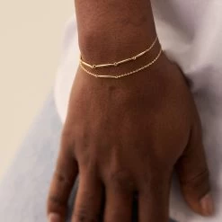 Bracelet Souple RADIEUX - Doré -Boutique de colliers 02490082 157 TU M2