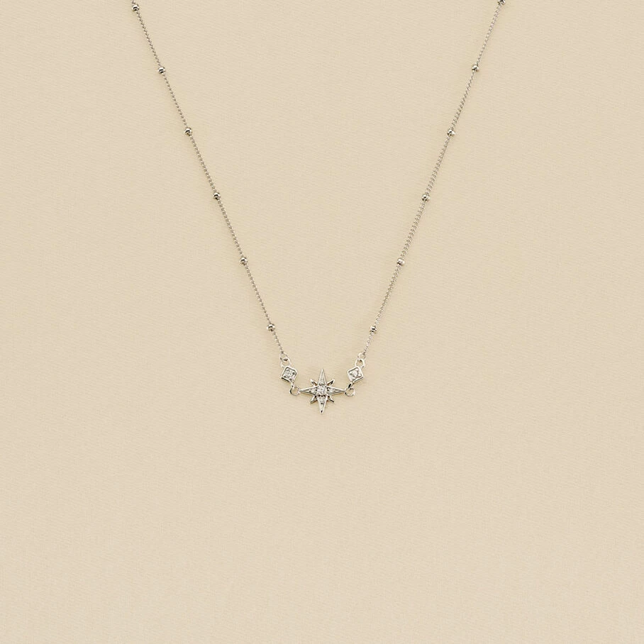 Collier Ras Du Cou OURSE - Cristal / Argenté 1 Collier Ras Du Cou OURSE - Cristal / Argenté