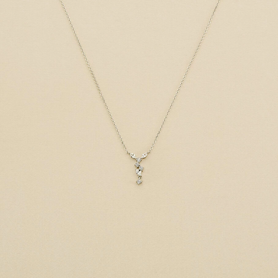 Collier Ras Du Cou PLEIADES - Cristal / Argenté 1 Collier Ras Du Cou PLEIADES - Cristal / Argenté