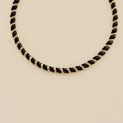 Collier Ras Du Cou SESHA - Noir / Doré