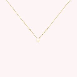 Collier Ras Du Cou LETTRE U - Cristal / Doré