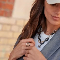 Collier Mi-long BOUCLE - Ecaille / Noir -Boutique de colliers 02680142 788 TU M2