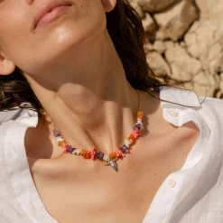 Collier Ras Du Cou RODEO - Multicolore / Doré -Boutique de colliers 02680190 256 TU M2