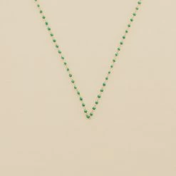 Collier Ras Du Cou SMARTY - Vert / Doré