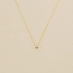 Collier Ras Du Cou BRILLANT - Cristal / Doré