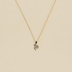 Collier Ras Du Cou SNAKY - Cristal / Gun