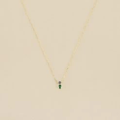 Collier Ras Du Cou ASTRE - Vert / Doré