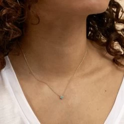 Collier Ras Du Cou BELOVED - Turquoise / Doré 5 Collier Ras Du Cou BELOVED - Turquoise / Doré -Boutique de colliers 02690126 731 TU M2