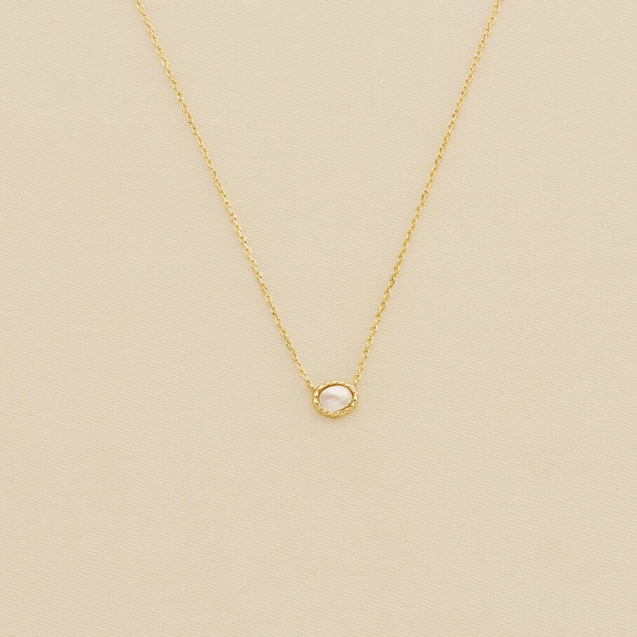 Collier Ras Du Cou ATMA - Nacre /rose 1 Collier Ras Du Cou ATMA - Nacre /rose