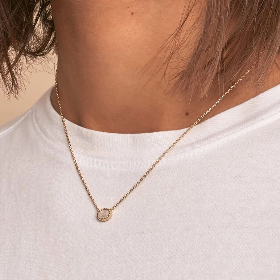 Collier Ras Du Cou ATMA - Nacre /rose 4 Collier Ras Du Cou ATMA - Nacre /rose – Image 4