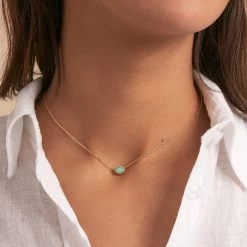 Collier Ras Du Cou ATMA - Amazonite/ Jaune 6 Collier Ras Du Cou ATMA - Amazonite/ Jaune -Boutique de colliers 02690136 780 TU M1
