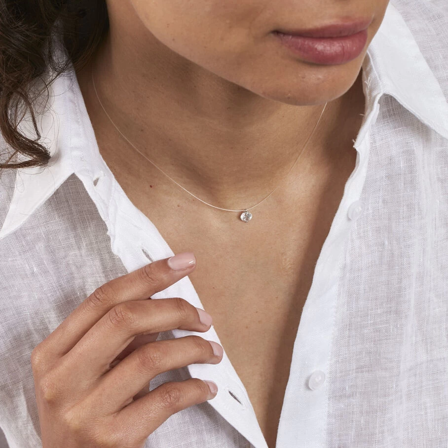 Collier Ras Du Cou FILMAGIQ - Cristal / Argenté 2 Collier Ras Du Cou FILMAGIQ - Cristal / Argenté – Image 2